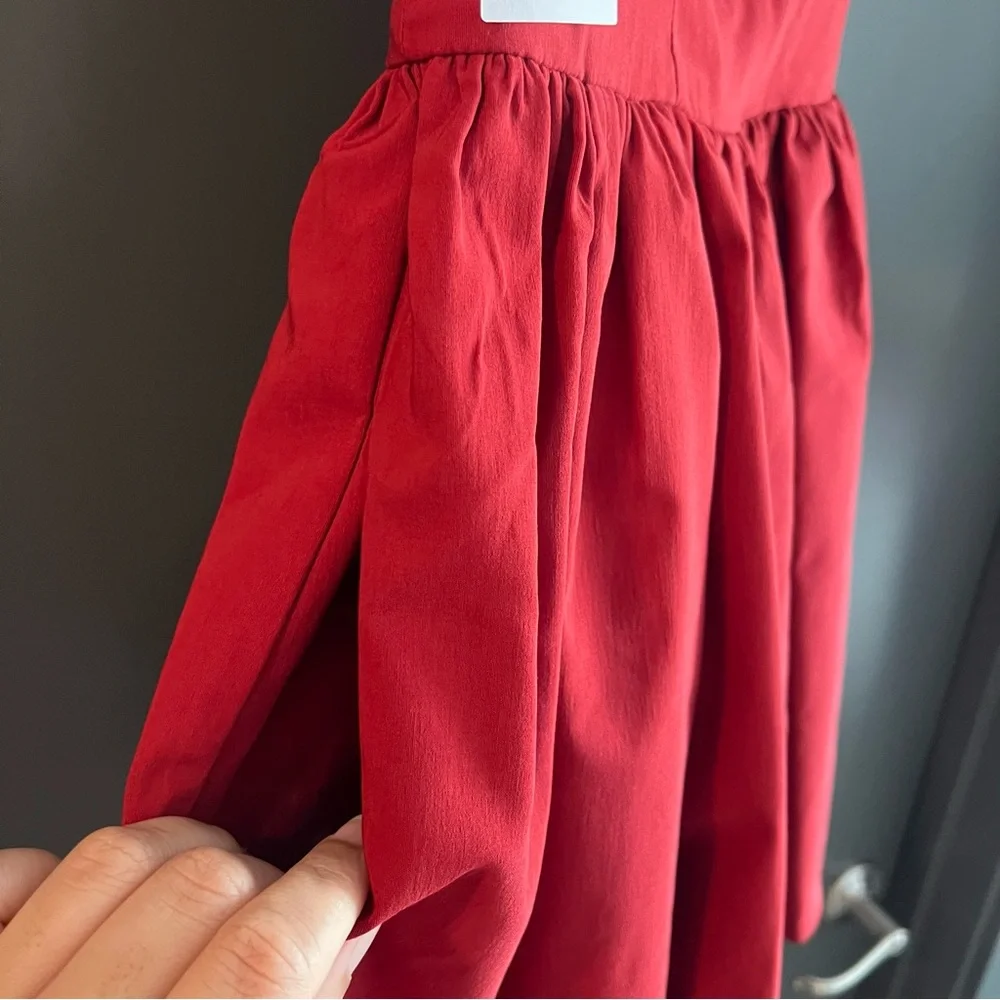 LPA Giovanna Mini Dress in Red Size Small NEW! New with tags!_6